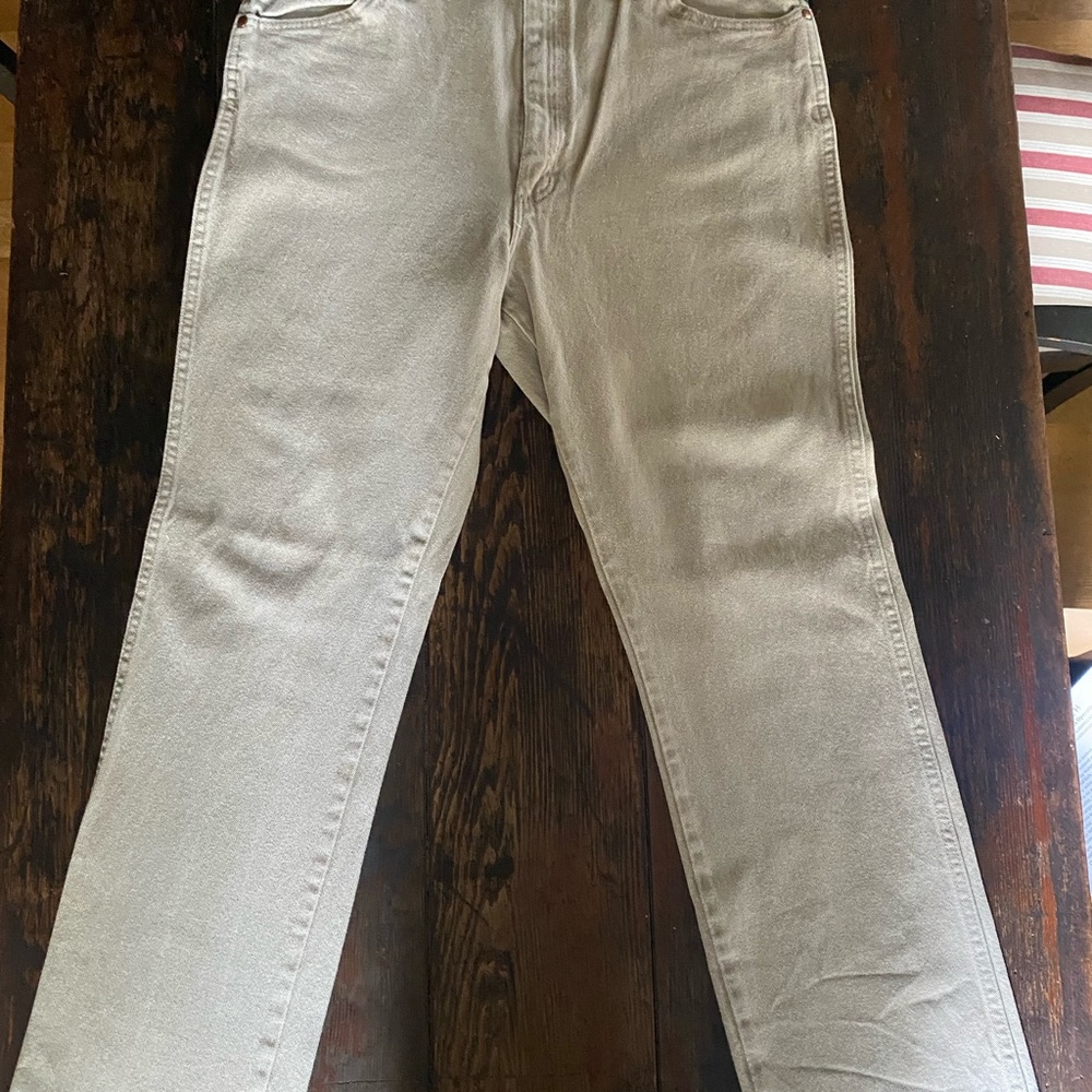 Wrangler Men's Tan Straight Jeans